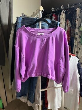 Anthropologie Cropped Sweatshirt